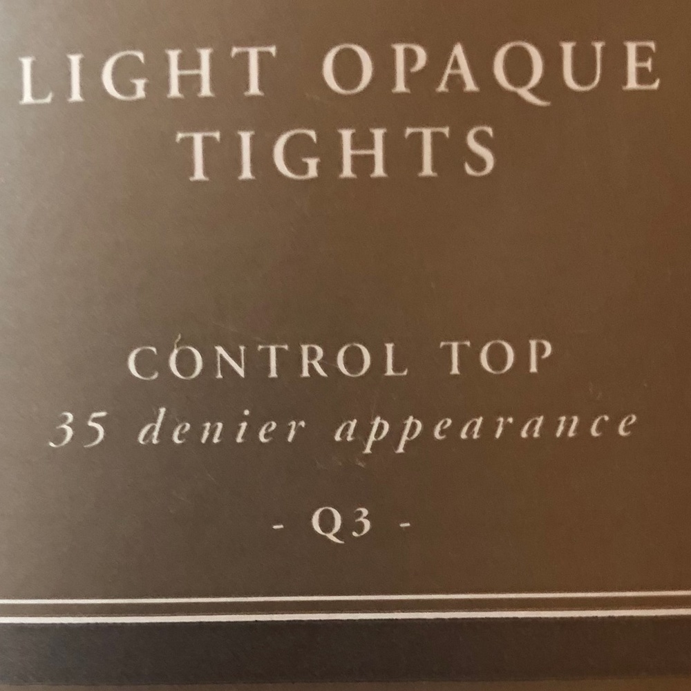 NWT Nordstrom Light Opaque Tights Control Top Q3 - Picture 2 of 6